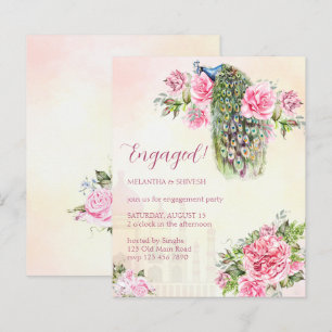 Pfauen-Rosen im Vintage-Stil zur Verlobung auf Bud