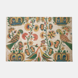 Pfauen und Papageien Vintag Art Rug Fußmatte