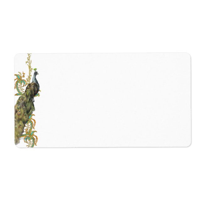 Pfauenaufkleber (Vorne)