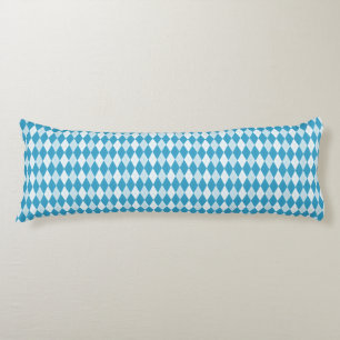 Pfauenblau Argyle kleine Diamantform Seitenschläferkissen