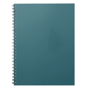 Pfauenblau (dunkles Aquamarines oder tiefes Aqua), Notizblock