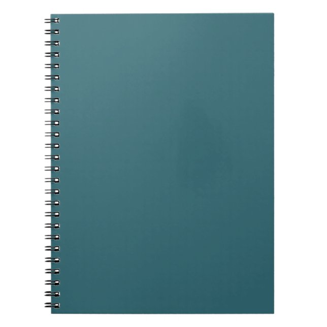 Pfauenblau (dunkles Aquamarines oder tiefes Aqua), Notizblock (Vorderseite)