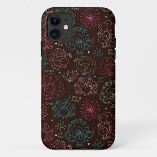 Pfauenblume Indien Tapete vintage Case-Mate iPhone Hülle