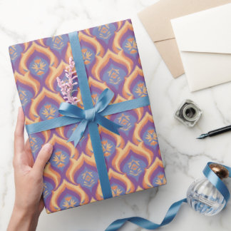 Pfauenblüten Geschenkpapier