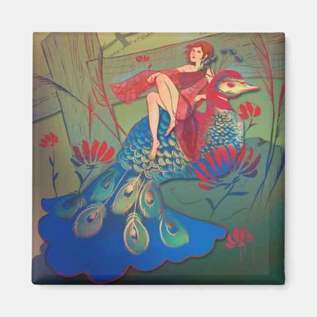 Pfauenbutter - Magnet (Vorne)