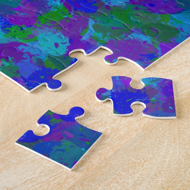 Pfauenfarbe Puzzle (Seite)