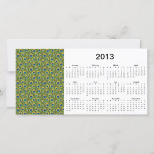 Pfauenfeathers 2013 Kalender Fotokarte
