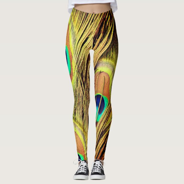 PfauenFeathers 2 Leggings (Vorderseite)
