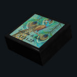 Pfauenfeathers Damask Hochzeitstag Geschenkbox<br><div class="desc">Die Personalisierte Schmuckbox oder die Gedächtnisbox - Elegante Weihnachtsgeschenke zum Geburtstag oder Valentinstag Geschenke zum Hochzeitsfeiern - im Custom Designer für Black Lacquer aufbewahren</div>