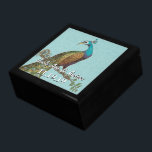 Pfauenfeathers Damask Hochzeitstag Geschenkbox<br><div class="desc">Die Personalisierte Schmuckbox oder die Gedächtnisbox - Elegante Weihnachtsgeschenke zum Geburtstag oder Valentinstag Geschenke zum Hochzeitsfeiern - im Custom Designer für Black Lacquer aufbewahren</div>