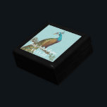 Pfauenfeathers Damask Hochzeitstag Schmuckschachtel<br><div class="desc">Die Personalisierte Schmuckbox oder die Gedächtnisbox - Elegante Weihnachtsgeschenke zum Geburtstag oder Valentinstag Geschenke zum Hochzeitsfeiern - im Custom Designer für Black Lacquer aufbewahren</div>