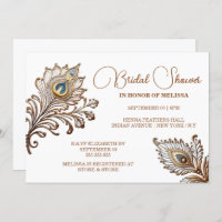 Pfauenfeathers henna inspiriert indische Braut