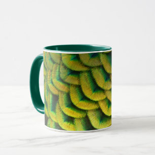 Pfauenfeathers II Farbenfrohe Natur Tasse