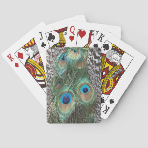 Pfauenfeathers Muster Spielkarten