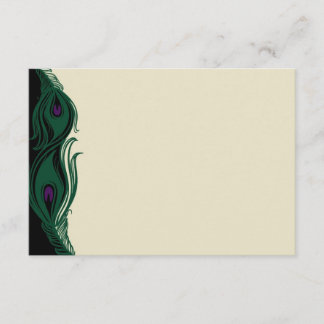 Pfauenfeathers UAWG Horizontal RSVP Karte