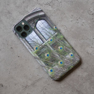 Pfauenfeathers und gotisches Windows-Foto iPhone 16 Hülle