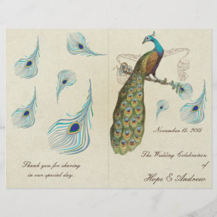 Pfauenfeathers Wedding Program