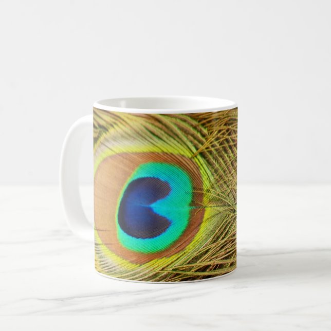 Pfauenfeder 2 Tasse (Vorderseite Links)