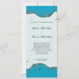 Pfauenfeder bei Wirbel - Einladung zur Hochzeit