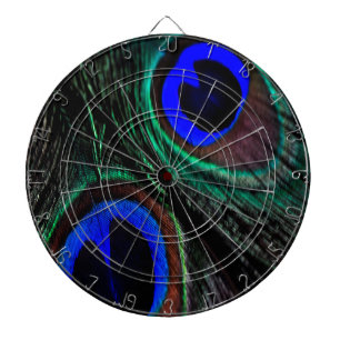 Pfauenfeder Dartscheibe