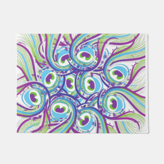 Pfauenfeder fußmatte