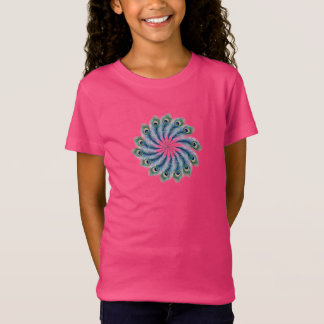 Pfauenfeder-Herz-Grafik-T-Shirt | Indische Liebe T-Shirt