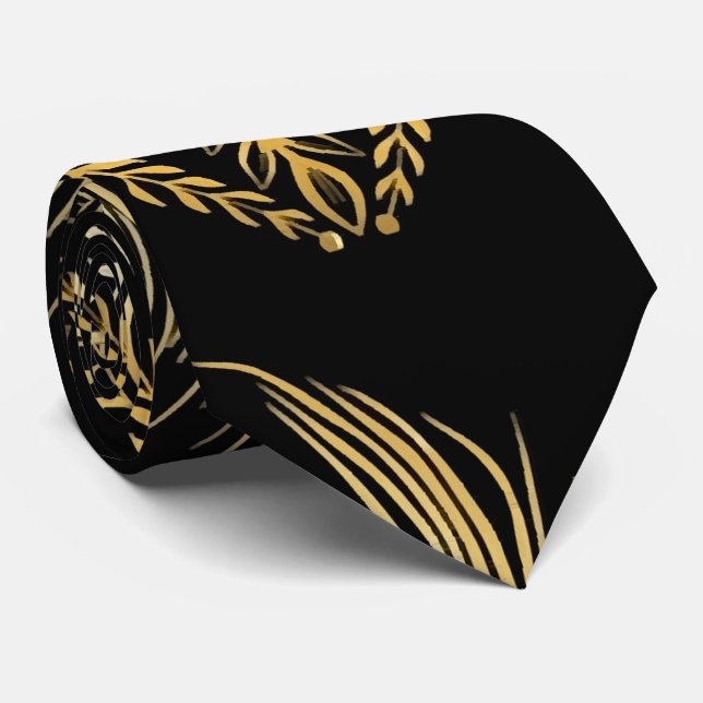 Pfauenfeder im ethnischen Stil nahtlos Krawatte (Gerollt)