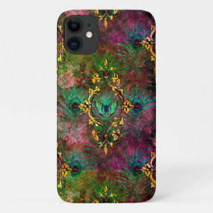 Pfauenfeder-Schmetterling viktorianisch elegant li Case-Mate iPhone Hülle