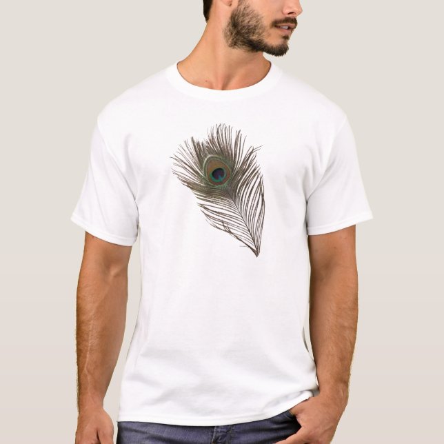 Pfauenfeder T-Shirt (Vorderseite)