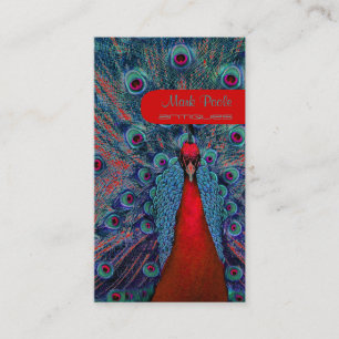 Pfauenfeder Visitenkarte