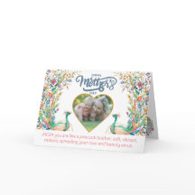 Pfauenfeder wie Muttertag der Liebe