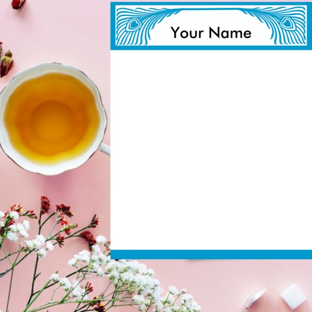 Pfauenfederborder individuell anpassbar (Von Creator hochgeladen)