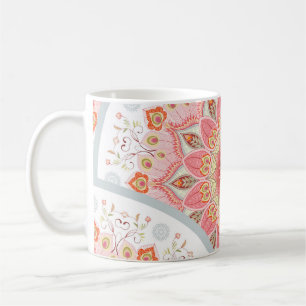 PfauenFedern, Blumenrundschmuck. Kaffeetasse