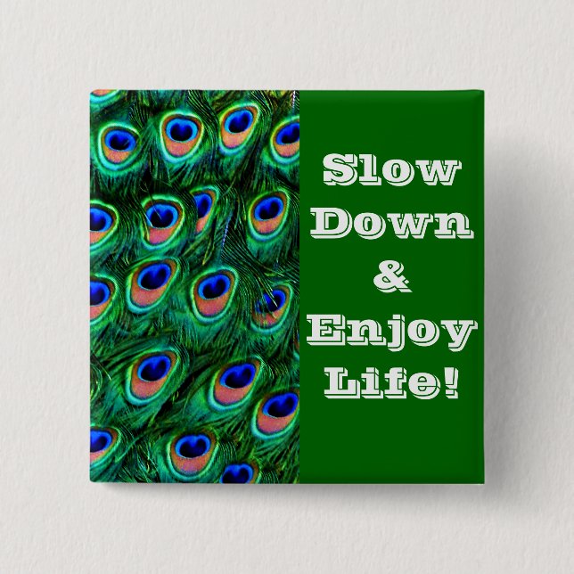 Pfauenfedern_ Button (Vorderseite)