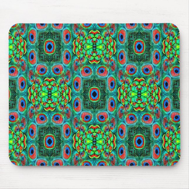 Pfauenfedern Galore.... Mousepad (Vorne)