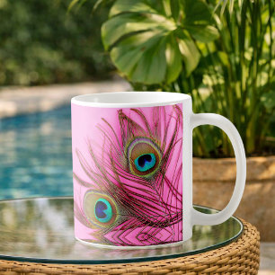 Pfauenfedern-Kaffeetasse Tasse