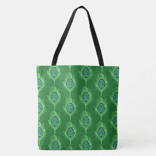 Pfauenfedern, Lime Green on Emerald Green