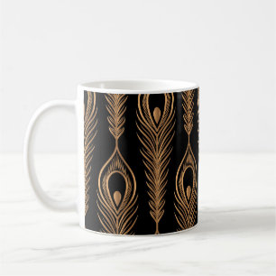 Pfauenfedern, Luxus-Orientalisches Muster. Kaffeetasse