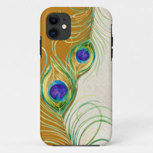 Pfauenfedern Royal Damast Personalisierte Namen Case-Mate iPhone Hülle