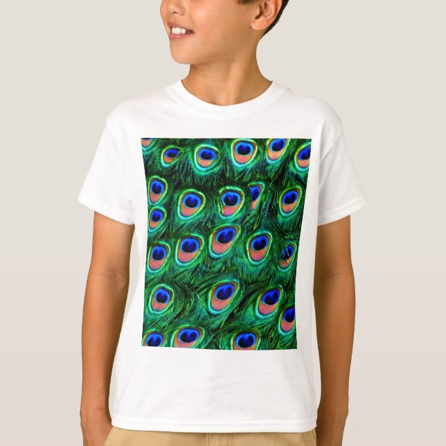 Pfauenfedern_ T-Shirt (Vorderseite)