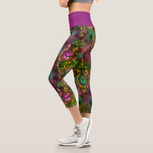 Pfauenfederschmetterling viktorianisch elegant lil capri leggings