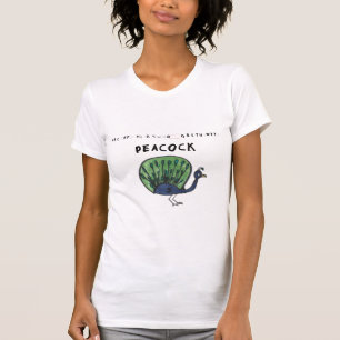 Pfauenfrauen-T-Shirt T-Shirt