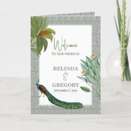 Pfauenfuß Tropischer Hochzeitssorden Programm