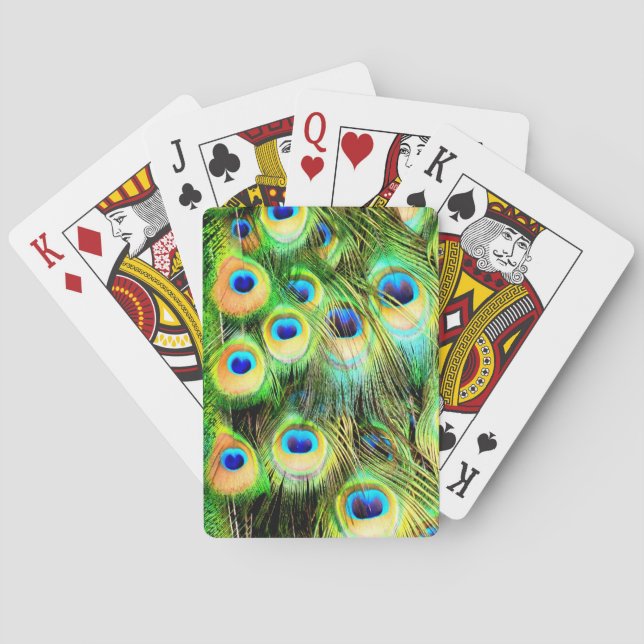 Pfauenfüße spielen Karten Spielkarten (Rückseite)