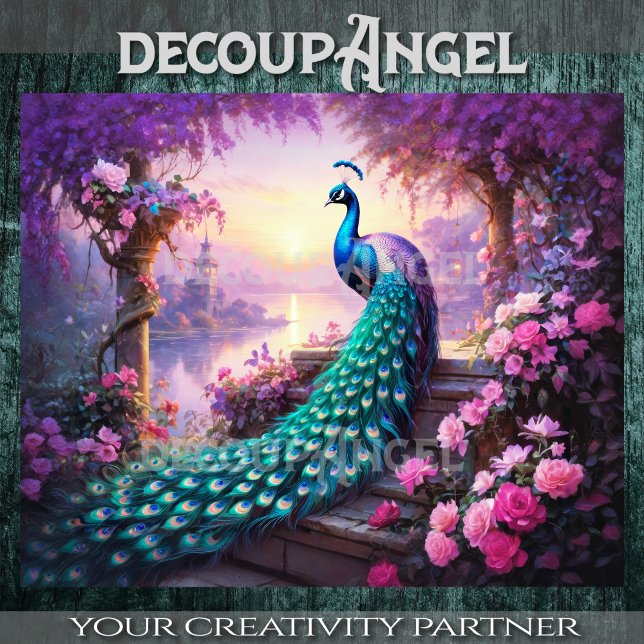 Pfauengarten - Dekoupage - Seidenpapier (Von Creator hochgeladen)