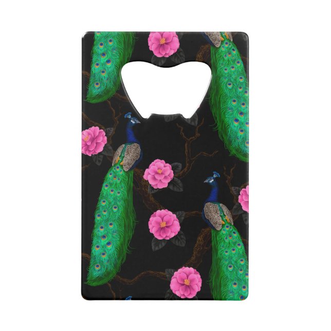 Pfauengarten Geldbeutel Flaschenöffner (Vorderseite)