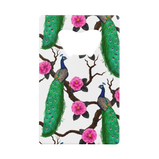 Pfauengarten Geldbeutel Flaschenöffner (Vorderseite)