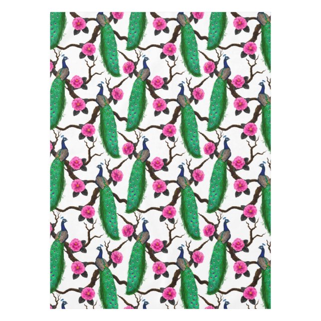 Pfauengarten Tischdecke (Vorderseite)