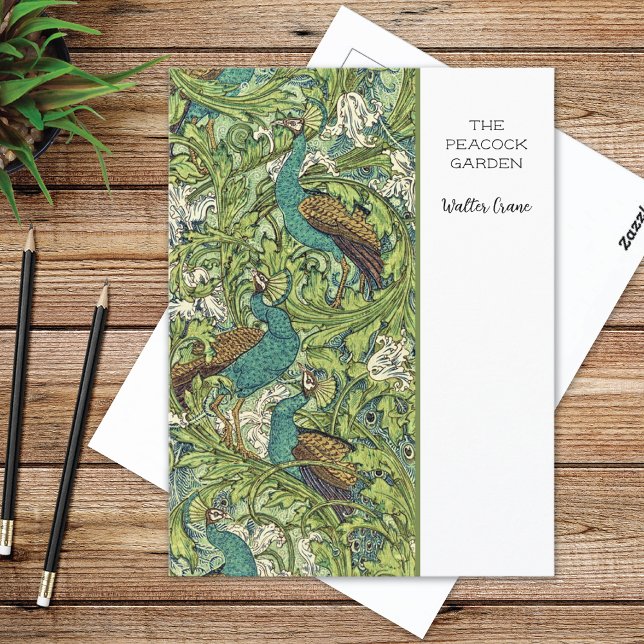 Pfauengarten Walter Kranich Postkarte (Von Creator hochgeladen)