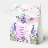 Pfauengeschenk für Purpur-Gastgeschenk Hochzeit
